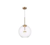 Cometa Abat-jour en verre pour plafonnier moderne Cometa intégré à LED en or mat