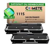 COMETE - 111S - 2 Toners compatibles avec SAMSUNG MLT-D111S D111S 111S - 2 Noir - Marque Française