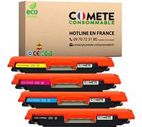 COMETE - 126A - 4 Toners Laser Compatible avec HP 126A (CF310A CF341A CE311A CE312A CE313A) - pour HP LaserJet Pro 100 Color MFP M175 M175A M175nw CP1020 CP1025 CP1025nw