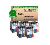 COMETE - 16XL - 20 Cartouches d'encre Compatibles Epson 16 XL - Marque française