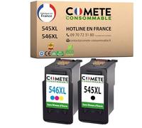 COMETE 2 Cartouche d'encre Compatible avec Canon 545 546 XL sans Niveau