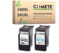 COMETE 2 Cartouches d'encre Compatibles avec PG-540XL CL-541XL 540 541 XL