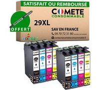 COMETE - 29XL - 8 Cartouches d'encre Compatibles Epson 29XL - Marque française Cyan G