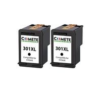 COMETE - 301XL - 2 Cartouches compatibles HP 301 ou HP 301XL Noir - COMETE CONSOMMABLE