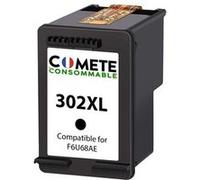 COMETE, Marque française - 302XL - 1 Cartouche d'encre Compatible avec HP 302 XL Noir - pour HP DeskJet 3636 3639 3630 3632 Envy 4525 4527 4520 4524 Officejet 3831 5232 3833 4657 (1 Noir)