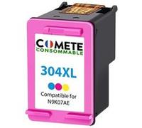COMETE - 304XL -1 Cartouche d'encre compatible avec HP 304XL - Couleur - Marque française