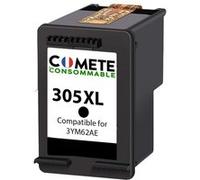 COMETE, Marque française - 305XL - 1 Cartouche d'encre Compatible avec HP 305 ou 305XL Noire - pour HP DeskJet 2720 2700E 2700 2710E 2710 2721E 2723E 4120E Envy 6000 6020 6020E (1 Noir)