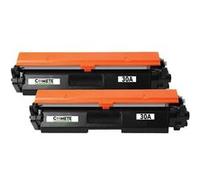 COMETE - 30A - 2 Toners Compatibles HP 30A pour Imprimante HP - Noir - Marque française