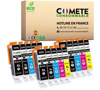 COMETE - 33XL - 15 Cartouches compatibles EPSON 33 ou 33XL Orange - 3 Noirs 3 Photo Noir 3 Cyan 3 Magenta 3 Jaune - COMETE CONSOMMABLE