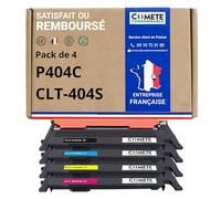 COMETE 4 Cartouches de Toner Compatibles avec Samsung CLT-P404C P404C 404S