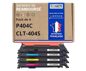 COMETE 4 Cartouches de Toner Compatibles avec Samsung CLT-P404C P404C 404S