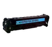 COMETE - 410X - 1 Toner Compatible HP 410X CF410X - Cyan - Marque française