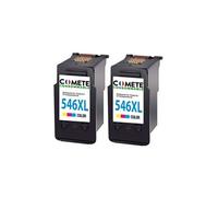 COMETE, Marque Française - 546XL - 2 Cartouches d'encre Compatibles avec Canon CL-546 XL/CL 546XL - pour Canon Pixma TS3150 TR4650 TS3350 MG2450 MG2950 MG3050 TR4550 TS3151 (2 Couleur)
