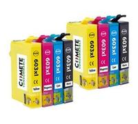 COMETE - 603 XL - 8 Cartouches d'encre compatibles avec EPSON - Marque française Noir G