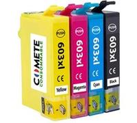 COMETE - 603XL - 4 Cartouches d'encre Compatibles Epson 603 XL - Marque française G