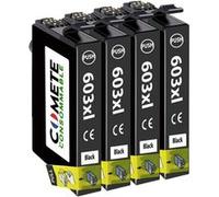 COMETE - 603XL - 4 Cartouches d'encre Compatibles Epson 603 XL - Noir - Marque française