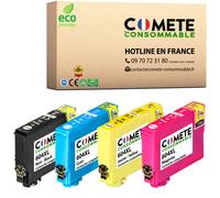 COMETE - 604XL- 4 Cartouches d'Encre Compatible avec EPSON 604 XL Ananas pour Epson XP2205 Epson XP2200 XP4200 XP3200 XP3205 XP4205 Workforce WF2935 - COMETE CONSOMMABLE
