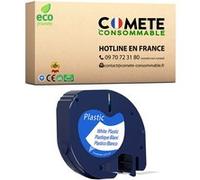 COMETE - 91331 - 1 Ruban etiquetteuse compatible avec DYMO 91331 etiquette Noir sur Blanc adhésif Noir G