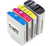 COMETE - 940 - 4 Cartouches d'encre Compatible avec HP 940 - Marque française Jaune Cyan Magenta Noir G