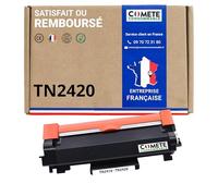 COMETE - Cartouche de Toner Compatible avec Brother TN2420 TN2410 - 1 Noir