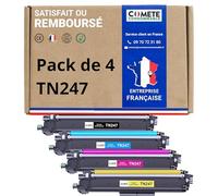 COMETE Cartouche de Toner Compatible avec Brother TN243 TN247 XL - Lot de 4 | Marque Française, pour DCP-L3550CDW MFC-L3710CW MFC-L3750CDW MFC-L3770CDW HL-L3270CDW HL-L3230CDW HL-L3210CW DCP-L3510CDW