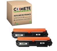 COMETE Cartouche de Toner Compatible avec HP 30A 30X CF230A CF230X 2 Noir