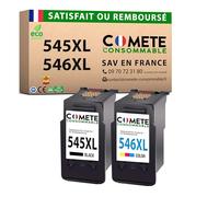 COMETE Cartouche d'encre Compatible avec Canon 545 546 XL 1 Noir 1 Couleur