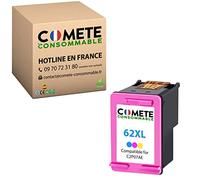 COMETE Cartouche d'encre Compatible avec HP 62 62XL - 1 Couleur