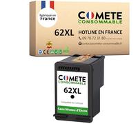 COMETE Cartouche d'encre Compatible avec HP 62 62XL - 1 Noir