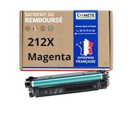 COMETE Cartouche Toner Compatible avec HP 212A 212X W2123A W2123X 1 Magenta