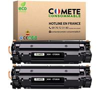 COMETE Cartouche Toner compatibles avec HP 83A 83X CF283A CF283X - 2 Noires