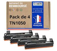 COMETE - Cartouches de Toner Compatibles avec Brother TN1050 - 4 Noir