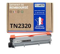 COMETE Cartouches de Toner Compatibles avec Brother TN2320 TN2310 - 1 Noir