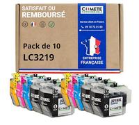 COMETE Cartouches d'encre Compatible avec Brother LC3217 LC3219XL Lot de 10