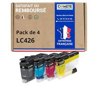 COMETE Cartouches d'encre Compatibles avec Brother LC426 LC426 XL Lot de 4