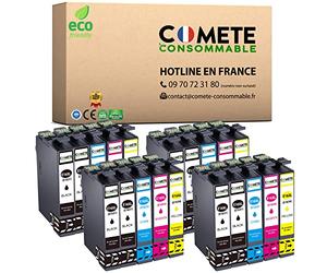 COMETE - Cartouches d'encre Compatibles avec EPSON 16 16 XL - Lot de 5