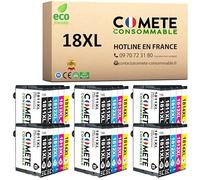 COMETE - Cartouches d'encre Compatibles avec EPSON 18 18 XL - Lot de 30