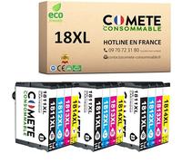18XL Pack de 12 Cartouches d'encre compatibles avec EPSON 18XL / / C13T18164012 / T18 T1816 = T1811 T1812 T1813 T1814 - 3 Noir + 3 Cyan + 3 Magenta +