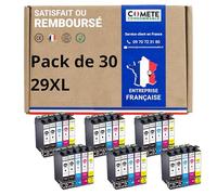 COMETE, Marque française - 29XL - 30 Cartouches Compatibles avec Epson 29 XL Fraise - Multipack pour XP-342 XP-352 XP-452 XP-332 XP-245 XP-442 XP-255 XP-355 XP-455 XP-247 XP-432 XP-435 XP-335 XP-345