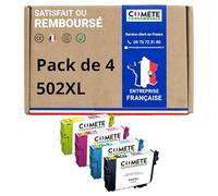COMETE Cartouches d'encre Compatibles avec EPSON 502 502XL - Lot de 4
