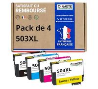 COMETE - Cartouches d'encre Compatibles avec EPSON 503 503XL - Lot de 4 | Marque Française pour EPSON Expression Home XP-5200 XP-5205 XP5200 XP5205 Workforce WF-2960 WF-2965 WF-2960DWF WF-2965DWF