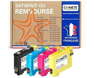 COMETE - Cartouches d'encre Compatibles avec EPSON 603XL - Lot de 4