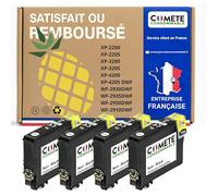 COMETE - Cartouches d'encre Compatibles avec EPSON 604XL - 4 Noir
