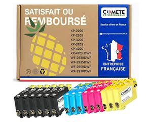 COMETE - Cartouches d'encre Compatibles avec EPSON 604XL - Lot de 15