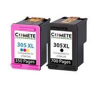 COMETE Cartouches d'encre Compatibles avec HP 305 305XL - 1 Noir 1 Couleur