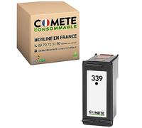 COMETE Cartouches d'encre Compatibles avec HP 339 339XL - 1 Noir | Marque Française, pour Imprimante HP DeskJet 5490 5740 5940 6620 6830 D4145 OfficeJet 6300 7205 7210 PhotoSmart 2570 2573