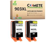 COMETE, Marque française - 903XL - 2 Cartouches d'encre Compatibles avec HP 903 XL - pour HP Officejet 6950 6900 Series Officejet Pro 6860 6868 6950 6960 6968 6970 6975 (2 Noir)