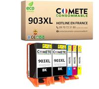 COMETE Cartouches d'encre Compatibles avec HP 903XL - Lot de 5 Puce avancée
