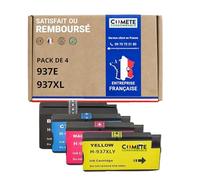 COMETE - 937XL 937e - 4 cartouches d'encre compatibles pour HP 937XL G