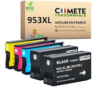 COMETE Cartouches d'encre Compatibles avec HP 953XL - Lot de 5 Puce avancée